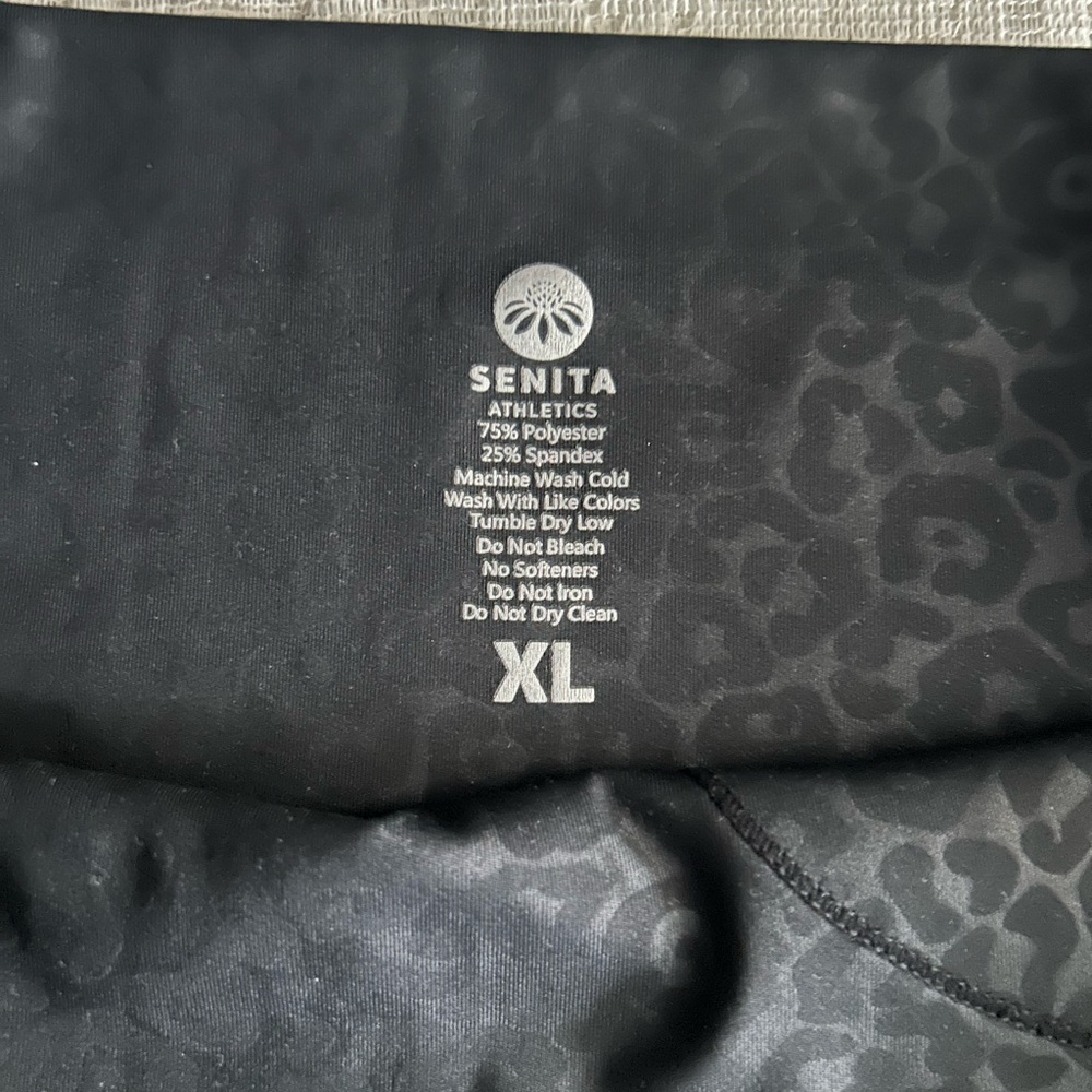 Senita Athletics Black Leopard Leggings - Picture 4 of 4